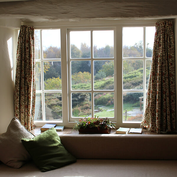 window looking out to trees