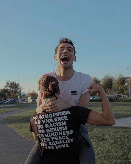 people hugging