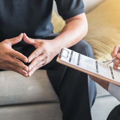 Male,Patient,Having,Consultation,With,Doctor,Or,Psychiatrist,Who,Working
